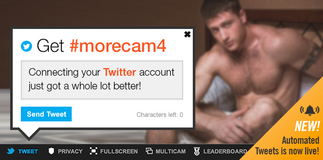 Automated Tweets Now on CAM4