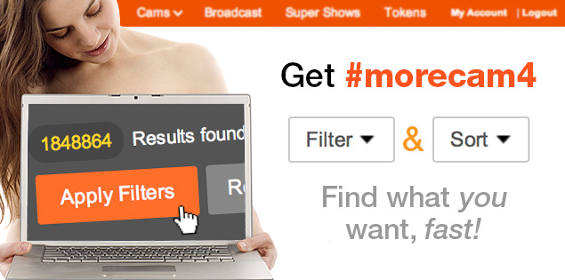 Filtered Searches Now on CAM4