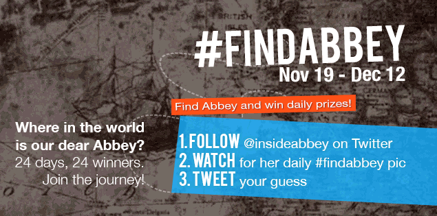 Find Abbey: She’s Gone Again! (CONTEST)