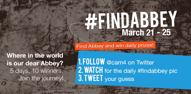Spring Break is Here and #FindAbbey Returns!