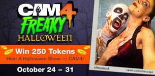 Freaky Halloween on CAM4: October 24th to 31st