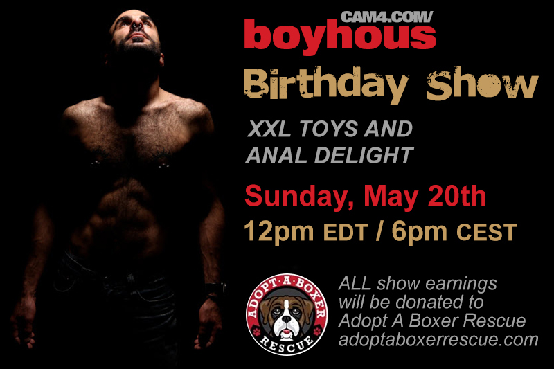 Join Boyhous on his CAM4 Birthday Show!