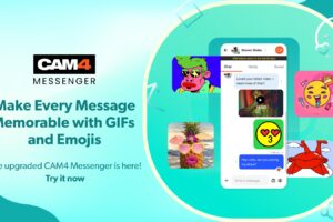 CAM4 Messenger's Latest Upgrade Brings GIFs and Emojis to Your Chats!
