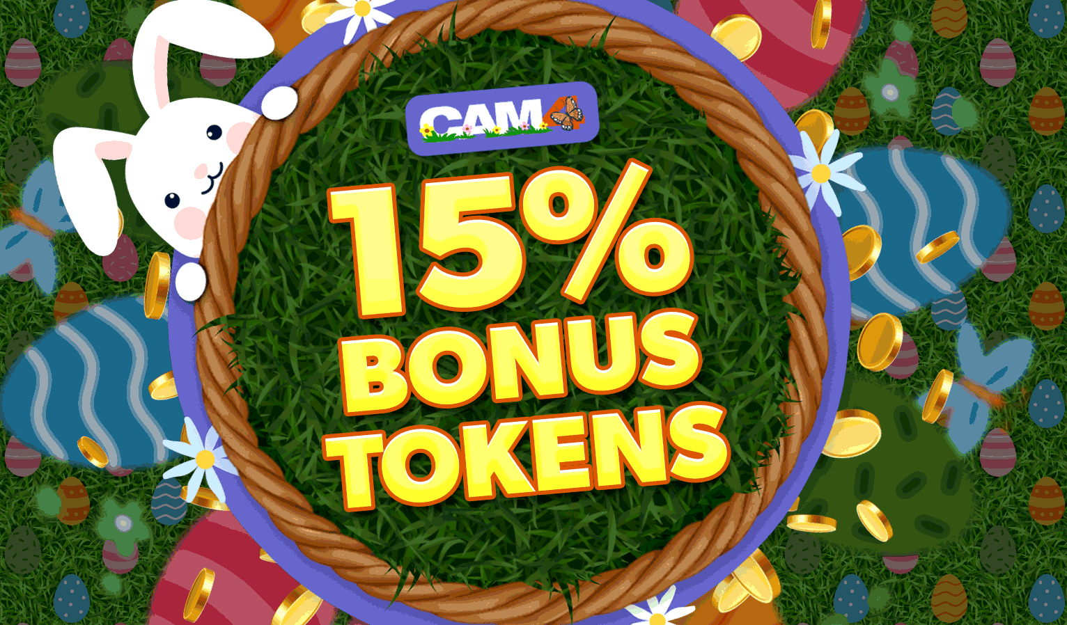 Hop into Spring Fun with CAM4’s Eggstraordinary Token Offer!