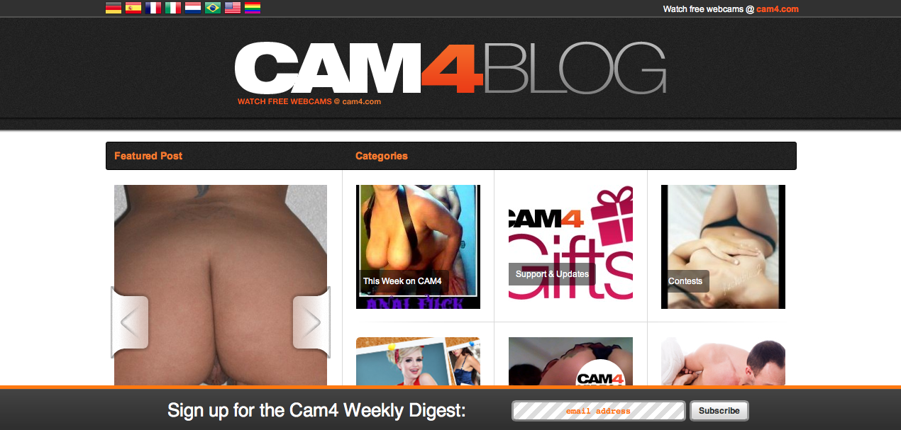 Sign Up For the New Cam4 Weekly Digest