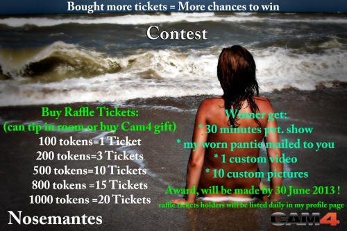 nosemantes cam4 raffle
