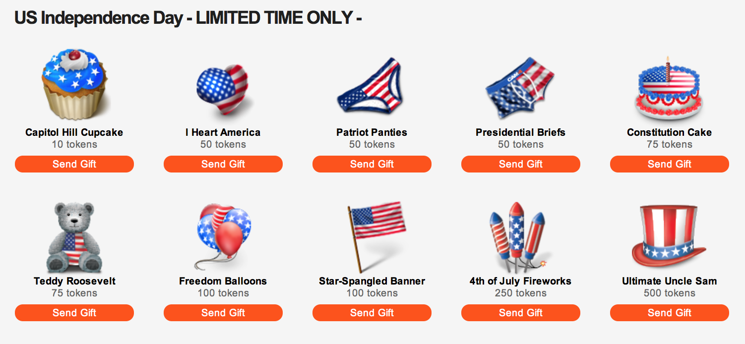 cam4 adult chat gifts