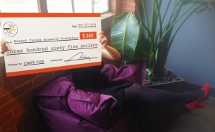 Handbras for Charity: $365 Raised for Breast Cancer!