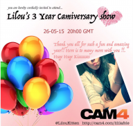 Lililafole: Three Sexy Years of Sexy Camshows on CAM4!