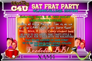 NinjaStarz CAM4 Frat Party: Prepare Your Toga