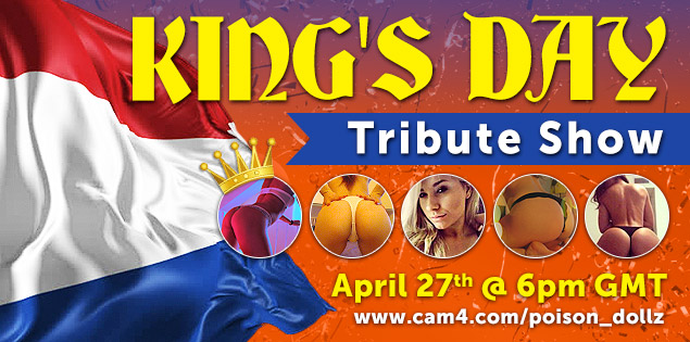 King’s Day with Poison Dollz on CAM4