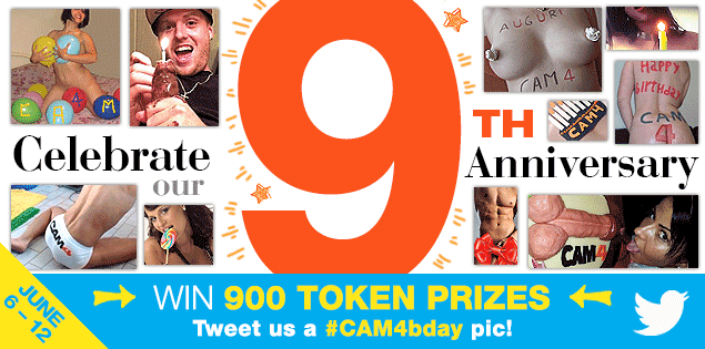 WIN 900 Tokens for #CAM4bday on Twitter!