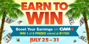 Earn to Win on CAM4: North American Summer Bonus!