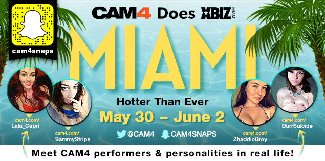 CAM4 is at the XBIZ Awards in Miami!