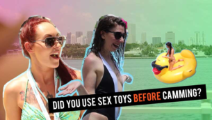 Talking Sex Toys with Cam Girls at XBIZ Miami!