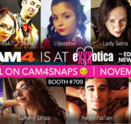 Visit CAM4 at EXXXOTICA, We’re in Booth 709!