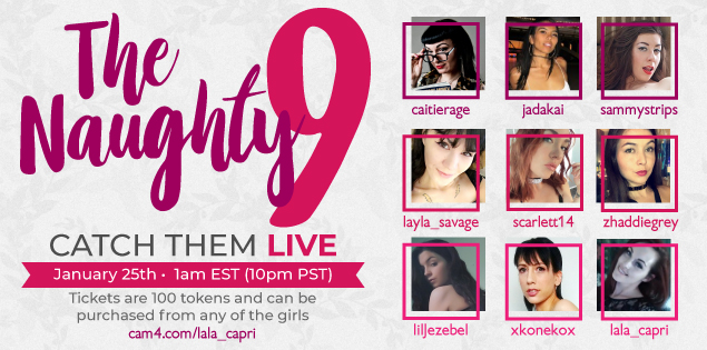 9 Girls, 1 Cam: Watch the Naughty Nine Live from Vegas!