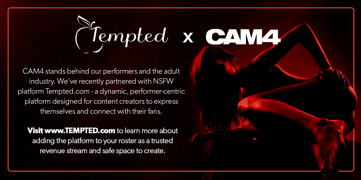 WE’VE PARTNERED WITH NSFW PLATFORM TEMPTED.COM IN SOLIDARITY WITH ADULT CONTENT CREATORS