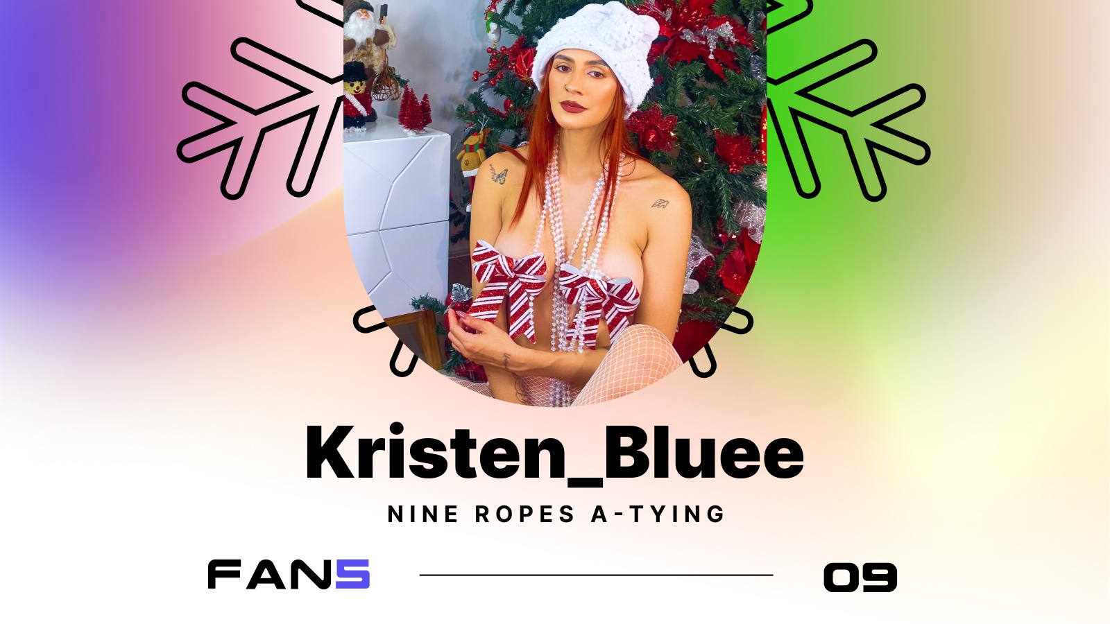 12 Girls of XXXMAS on FAN5: Kristen_Bluee – Nine Ropes A-Tying