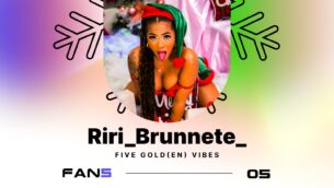 12 Girls of XXXMAS on FAN5: Riri_Brunnete_  Five Gold(en) Vibes